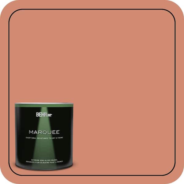 BEHR MARQUEE 1 qt. #M190-5 Fireplace Glow Semi-Gloss Enamel Exterior Paint & Primer