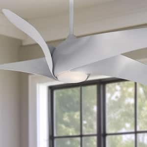Artemis XL5 62 in. Integrated LED Indoor Silver Ceiling Fan with Light with Remote Control