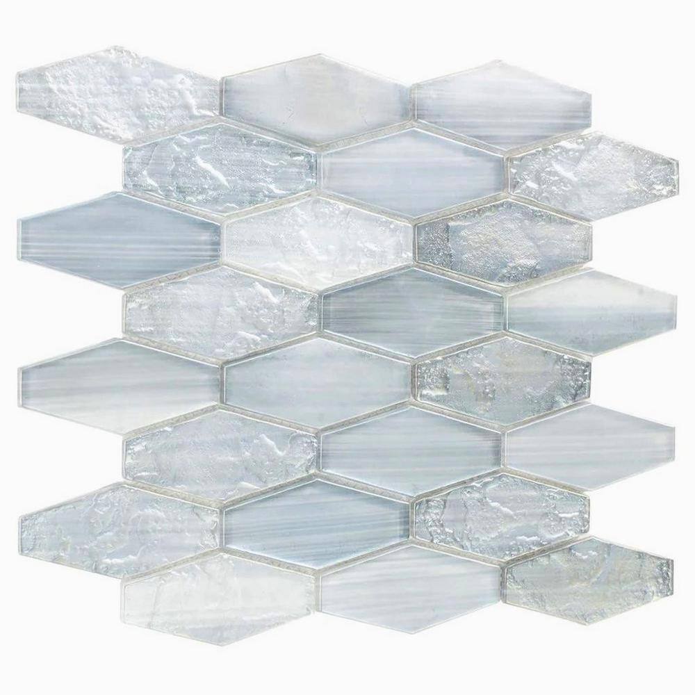 Verre 4 in. x 5 in. Matte Grey Glass Mosaic Wall and Floor Tile (0.13 sq. ft./case) Sample price history on PriceWatchPro