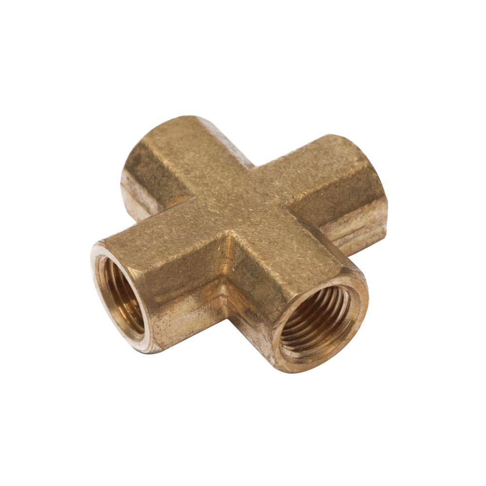 1/8 in. FIP Brass 4-Way Cross Fitting (5-Pack) price history on PriceWatchPro