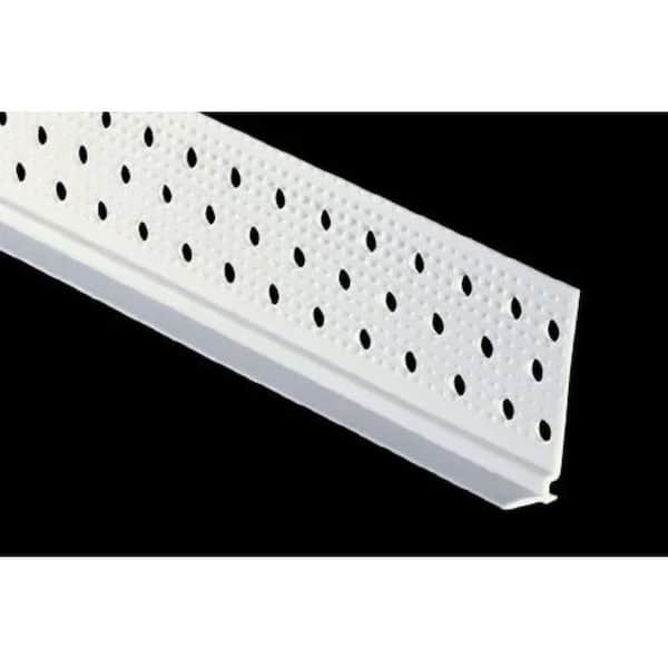 1 in. x 8 ft. Vinyl Flat L-Tear Strip Drywall Corner Bead Trim (50-Pack)