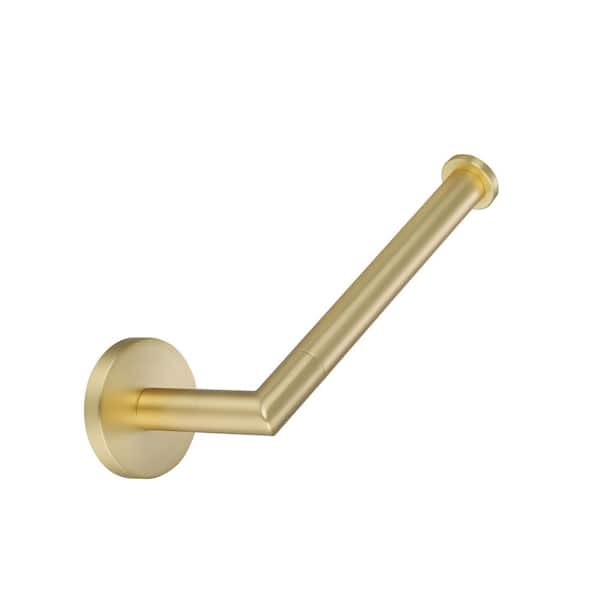 Arcadia 6.8 in. Wall Mounted Toilet Paper Holder Satin Brass