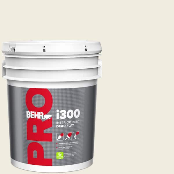 5 gal. #YL-W05 Swiss Coffee Dead Flat Interior Paint