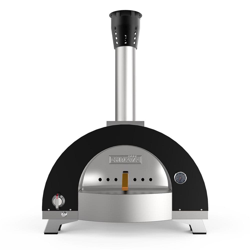 Portable Wood Fired Pizza Oven Outdoor with Thermometer, Brick Oven for Camping Backyard