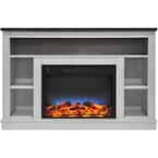 Hanover Drexel 34 in. Electric Fireplace with Multi-Color LED Insert ...