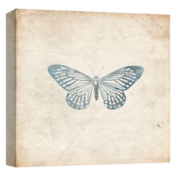 PTM Images Silver Monarch'' Canvas Abstract Wall Art 15 in. x 15 in.