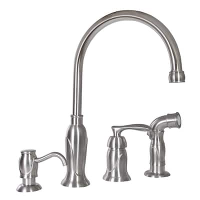 Nickel Kitchen Faucets Kitchen The Home Depot