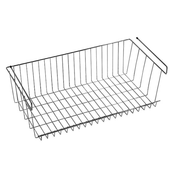 35.94 in. H x 21.65 in. W White Steel 4-Drawer Close Mesh Wire Basket