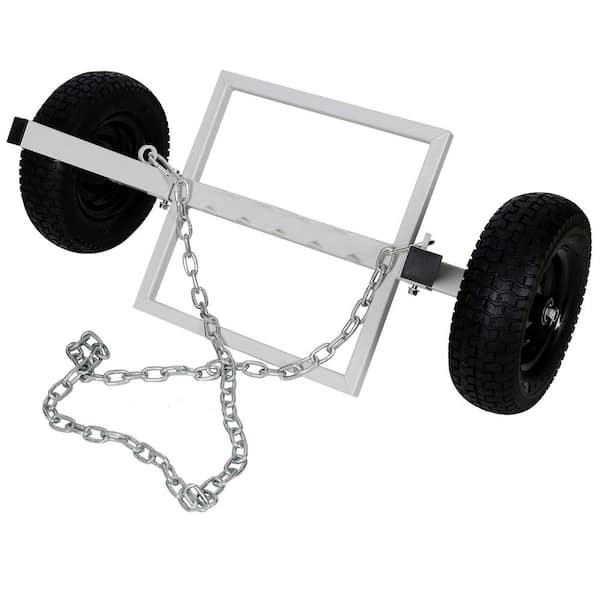 Ami ATV Log Skidding Arch 16.5" Pneumatic Wheels With Choker Chain 1000 lbs. Dolly