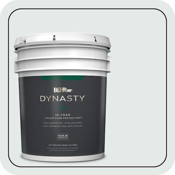 BEHR DYNASTY 5 gal. #PWN-27 Blue Opal Semi-Gloss Exterior Stain-Blocking Paint & Primer