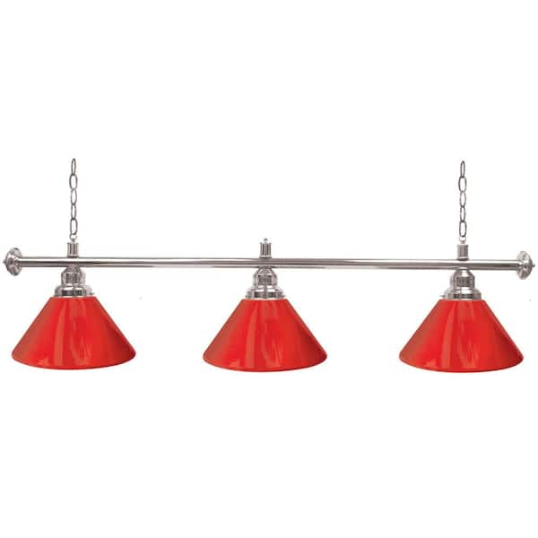 Unbranded 3-Light Red Billiard Light