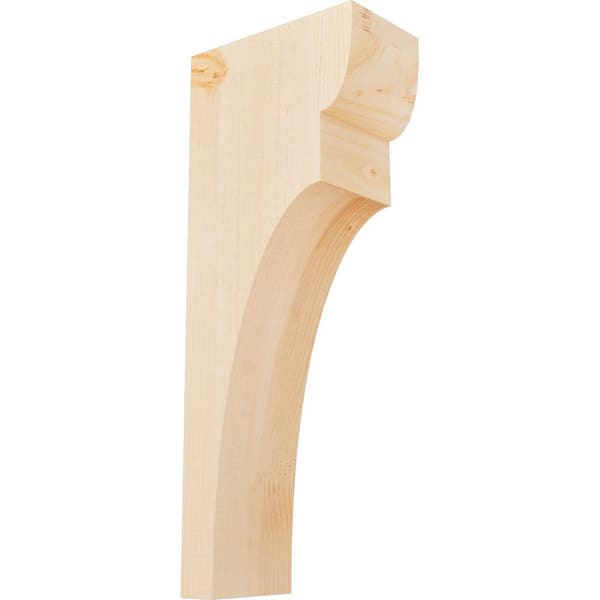 Ekena Millwork 5-1/2 in. x 10 in. x 26 in. Douglas Fir Yorktown Smooth Corbel