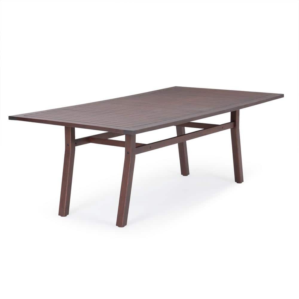 Vaughn Sunset Red 8-Person Rectangular Outdoor Dining Set with Cushions