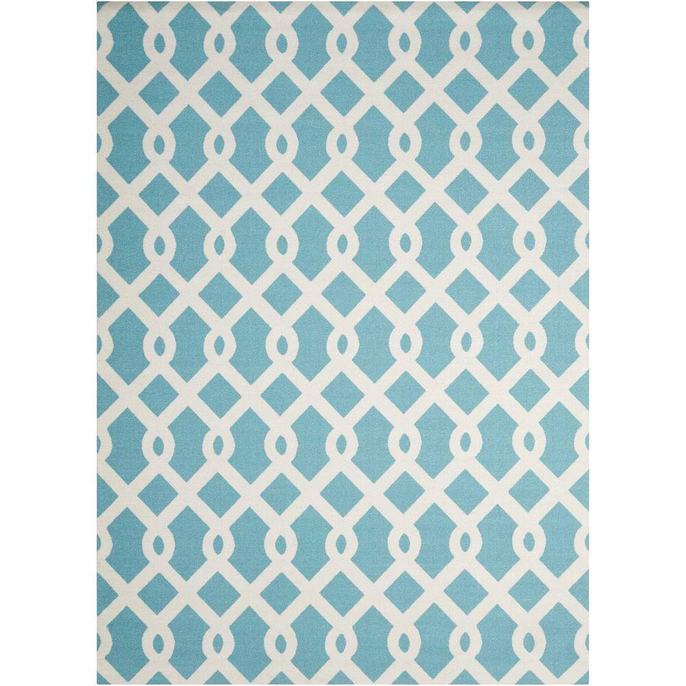 Waverly Ellis Poolside 5 ft. x 7 ft. Geometric Modern Indoor/Outdoor
