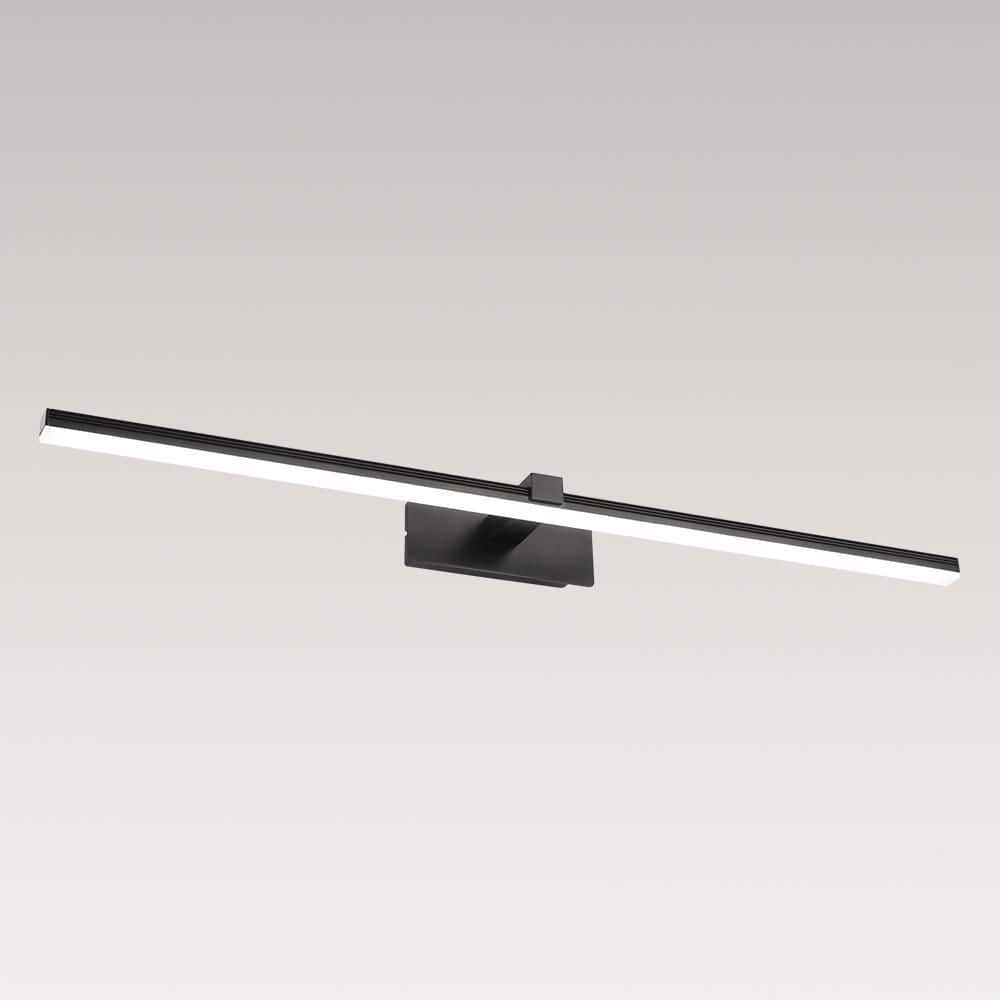 31.69 in. 1 Light Black LED Vanity Light Modern Bathroom Vanity Lighting Fi