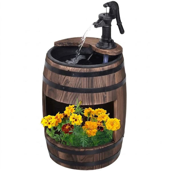 6.5 in. Spitter Fountain, Cascade Outdoor Bath Fountains for Garden Lawn Backyard Porch