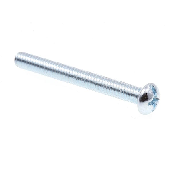 Prime-Line #12-24 x 2 in. Zinc Plated Steel Phillips/Slotted Combination Drive Round Head Machine Screws (100-Pack)