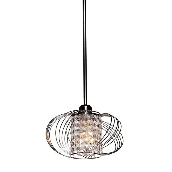 ARTCRAFT Edan 1-Light Chrome Mini Pendant