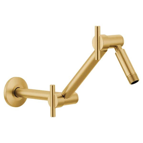 MOEN 16 in. Pivoting Adjustable Shower Arm in Brushed Gold