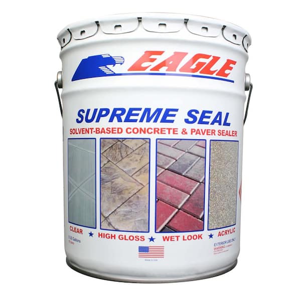 Eagle 5 Gal. Supreme Seal Clear High Gloss Solvent-Based Acrylic Concrete Sealer
