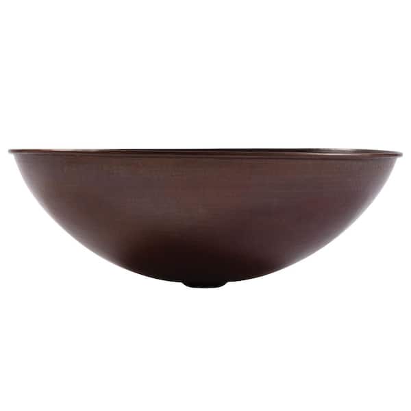 SINKOLOGY Maxwell 18 in. Solid Copper Bathroom Vessel Sink in Aged Copper SINKOLOGY Maxwell 18 in. Solid Copper Bathroom Vessel Sink in Aged Copper