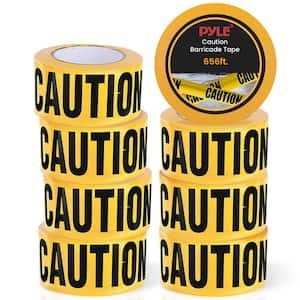 12-Pieces 200 Meters Long Tape Roll Suitable for Crime Scene Do Not Cross Tape Set (Black and Yellow)