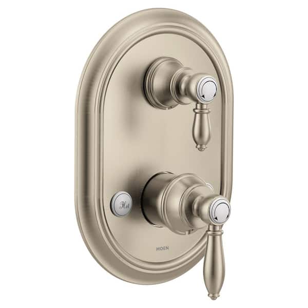 Weymouth M-CORE Three 2-Handle Shower Trim Kit with Integrated Transfer Valve in Brushed Nickel (Valve Not Included)