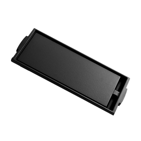 Black Enamel Cast Iron Enhanced Heat Retention Even Heating Flat Top Griddle Plate with Easy Clean Surface 1 Pack