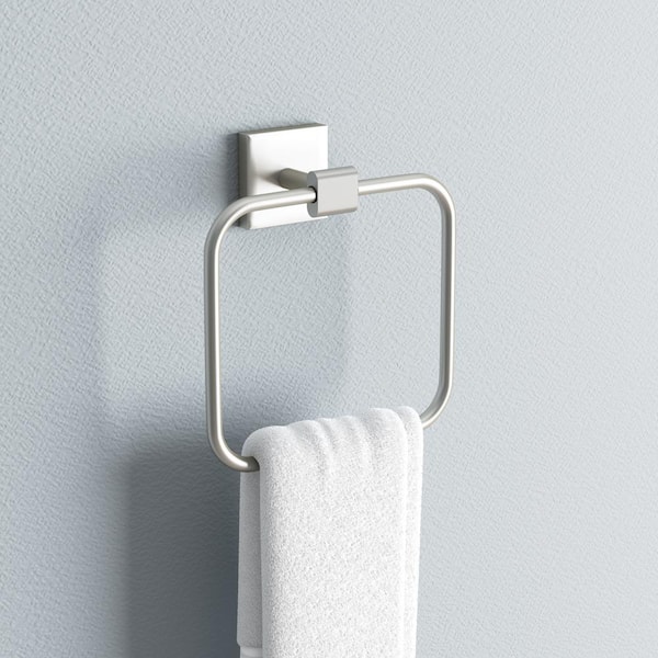 Elevate Towel Ring in Satin Nickel