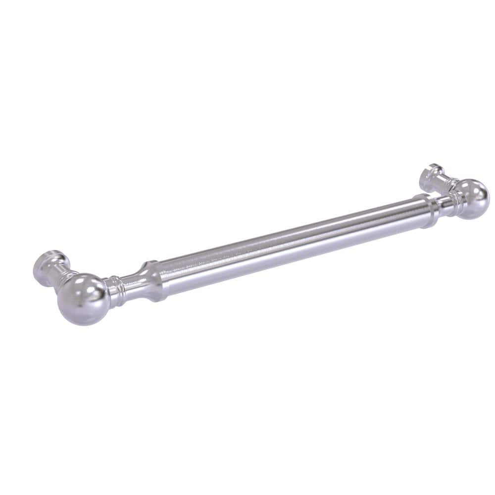 Satin Chrome 8-Inch Decorative Brass Door Pull