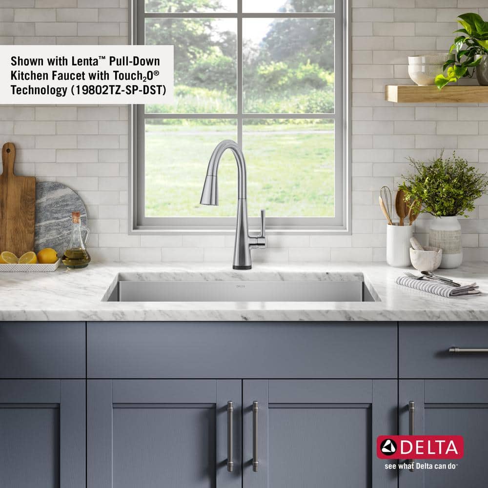 26" Satin Stainless Steel Undermount Single Bowl Kitchen Sink