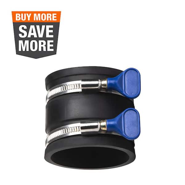 2-1/2 in. Dust Control Flex Cuff with Key Hose Clamps for Woodworking Dust Collection Fittings, Dust Collection System