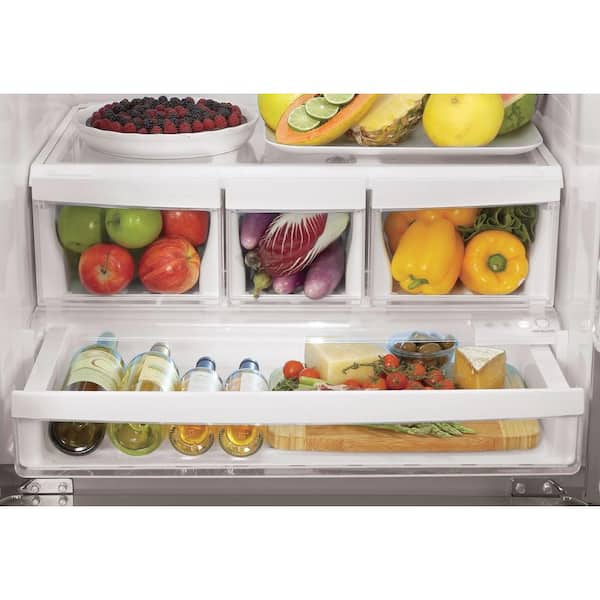 LG 33 in. W 24.9 cu. ft. French Door Refrigerator in Stainless