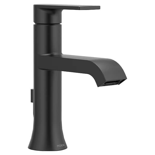 Genta LX Single Hole Single-Handle Bathroom Faucet with Drain Assembly in Matte Black