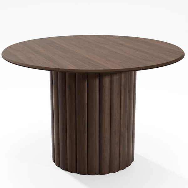 Acme Furniture Hezrai Walnut Finish Wood 53 in Pedestal Acme Furniture Hezrai Walnut Finish Wood 53 in Pedestal