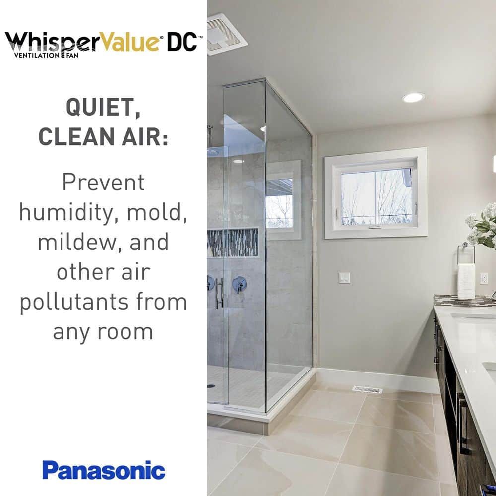 WhisperValue DC White LED Ventilation Fan with Condensation Sensor