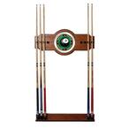 8-Ball Rack'em 30 in. Wooden Cue Rack with Mirror