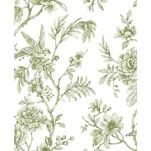 A-Street Prints Helen Floral Trail Yellow Textured Paper Wallpaper Sample  4074-26632SAM - The Home Depot