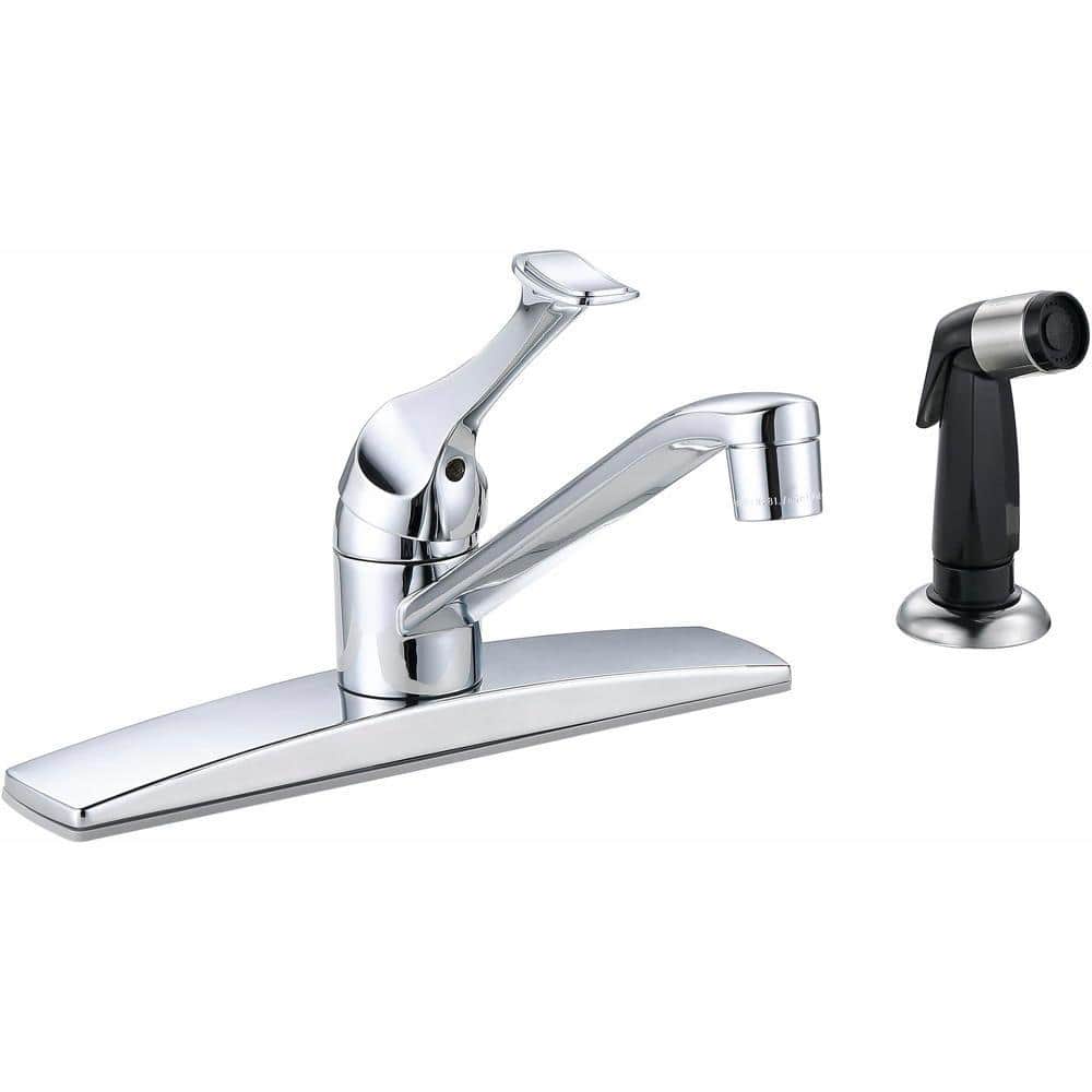 Premier Concord Single-Handle Standard Kitchen Faucet with Side Sprayer in Chrome, Grey -  3552583