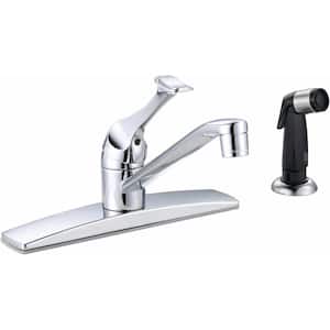 Concord Single-Handle Standard Kitchen Faucet with Side Sprayer in Chrome