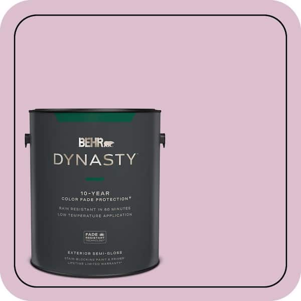BEHR DYNASTY 1 gal. #690C-3 Delicate Bloom Semi-Gloss Exterior Stain-Blocking Paint & Primer