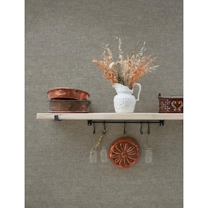 Chambray Grey Pre-Pasted Non-Woven Wallpaper Sample