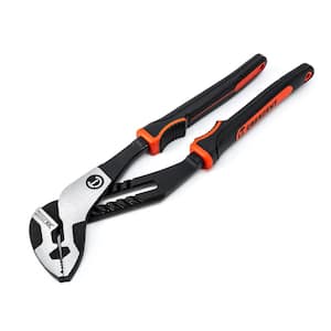 Z2 K9 12 in. Straight Jaw Tongue and Groove Dual Material Grip Pliers With K9 Angle Access Jaws