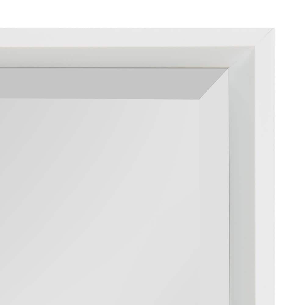 White Polystyrene Full Length Rectangular Dresser Mirror