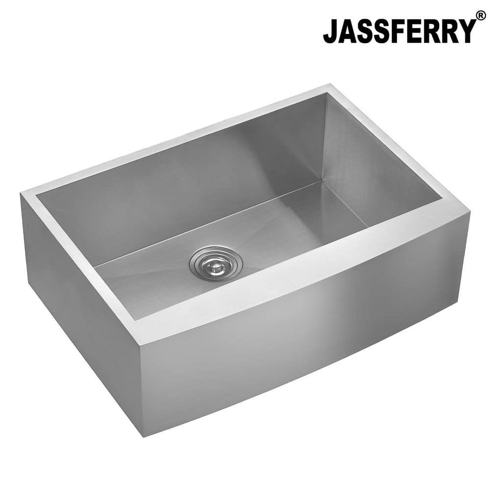 30-Inch Stainless Steel Farmhouse Apron-Front Sink with Pull Down Faucet