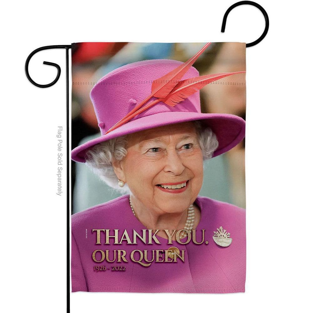 13 in. x 18.5 in. Thank You Our Queen Garden Flag DoubleSided Sweet