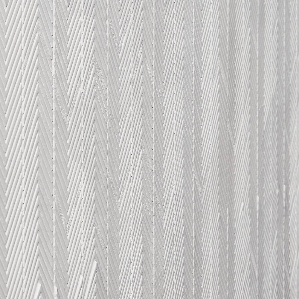 Blaze White Plastic Herringbone Mosaic Wall Tile