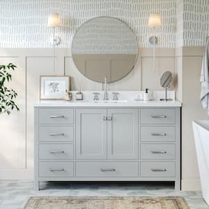 Home Decorators Collection Radien 48 in. W x 19 in. D x 34 in. H Double  Sink Bath Vanity in Admiral Blue with White Cultured Marble Top RN48P2-AE -  The Home Depot