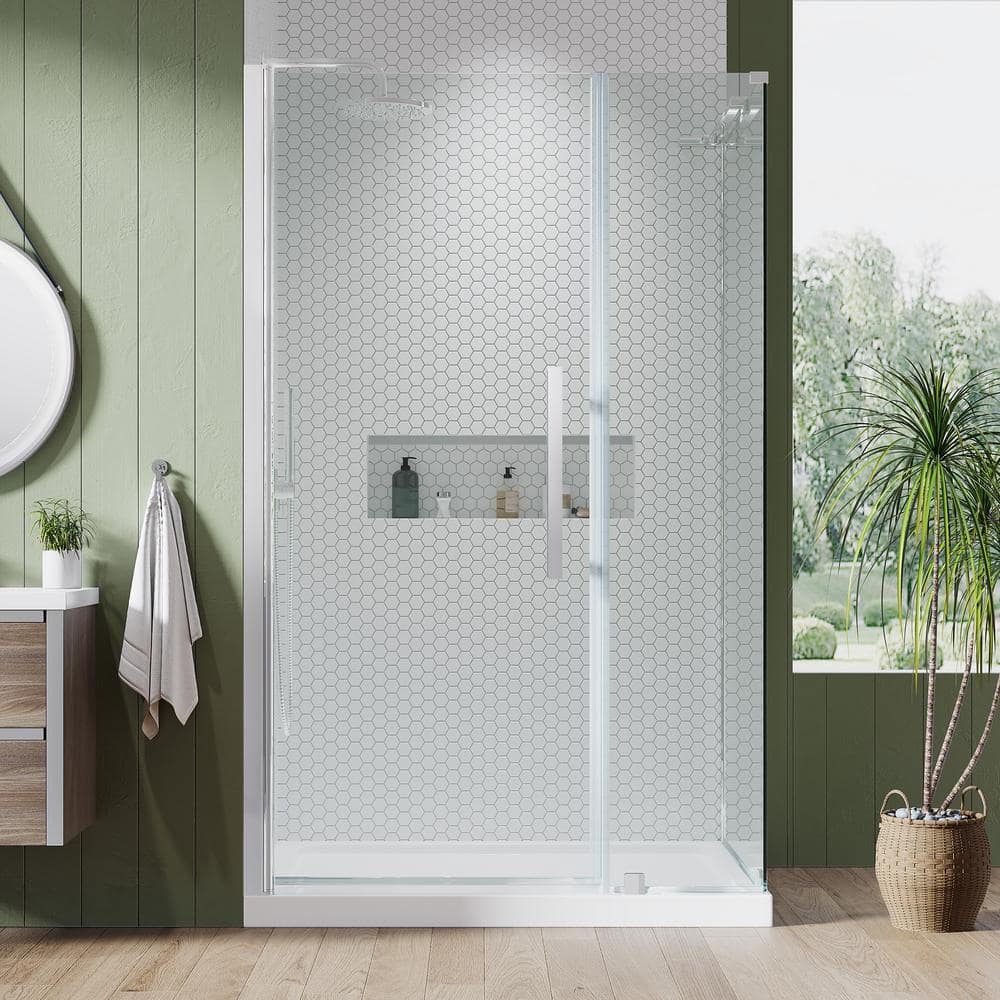 OVE Decors Pasadena 48 in. L x 34 in. W x 72 in. H Corner Shower Kit ...