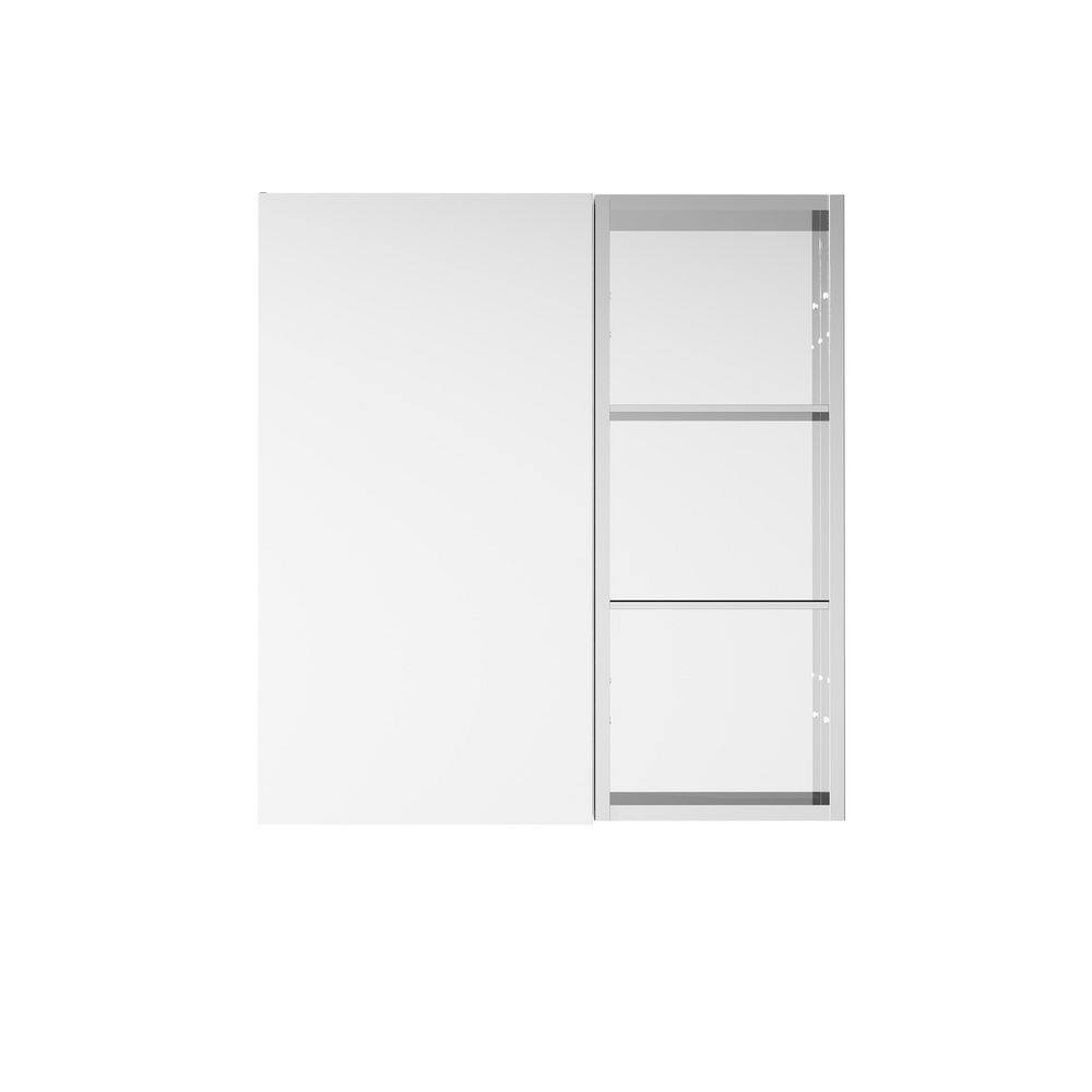 28 in. W x 30 in. H Rectangular Chrome Aluminum Medicine Cabinet with Mirror price history on PriceWatchPro